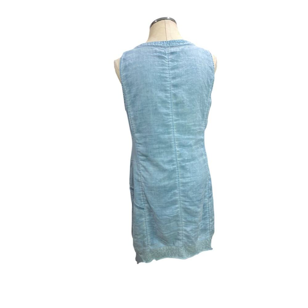 Medium Soft Surroundings Blue Ocean Fade Tunic Dress Boho Style - Picture 6 of 8